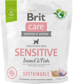 BRIT CARE Sustainable Sensitive, cu Peşte şi Insecte