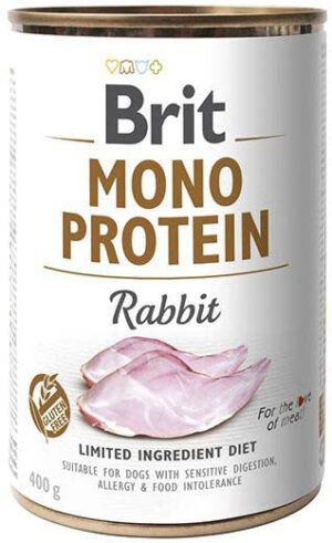 BRIT Conservă monoproteică pentru câini, cu Iepure 400g