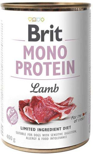 BRIT Conservă monoproteică pentru câini, cu Miel 400g