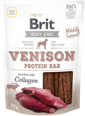 BRIT Jerky Recompensă pentru câini, Baton proteic, cu Vânat
