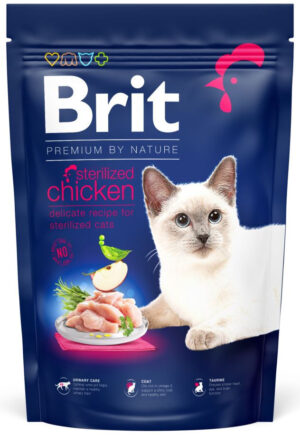 BRIT Premium hrană pentru pisici, Sterilised cu Pui