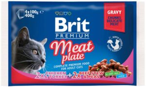 BRIT PREMIUM plic, MULTIPACK Carne 400g (4x100g)