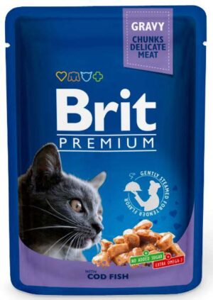 BRIT PREMIUM plic, Peşte cod 100g