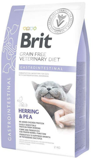 BRIT VD Gastrointestinal pentru pisici, reducerea tulburărilor intestinale