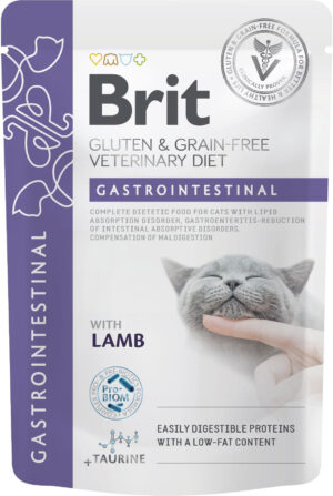 BRIT VD Gastrointestinal Plic pentru pisici, tulburări gastrointestinale 85g