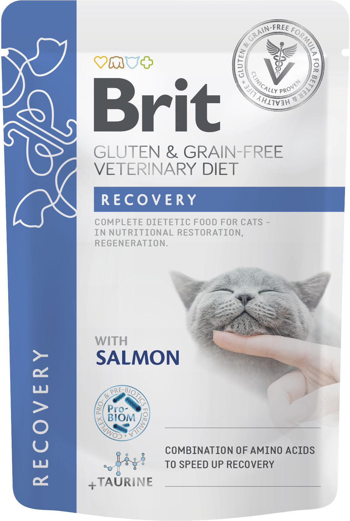 BRIT VD Recovery, Plic pentru pisici, recuperare, refacere nutritivă 85g