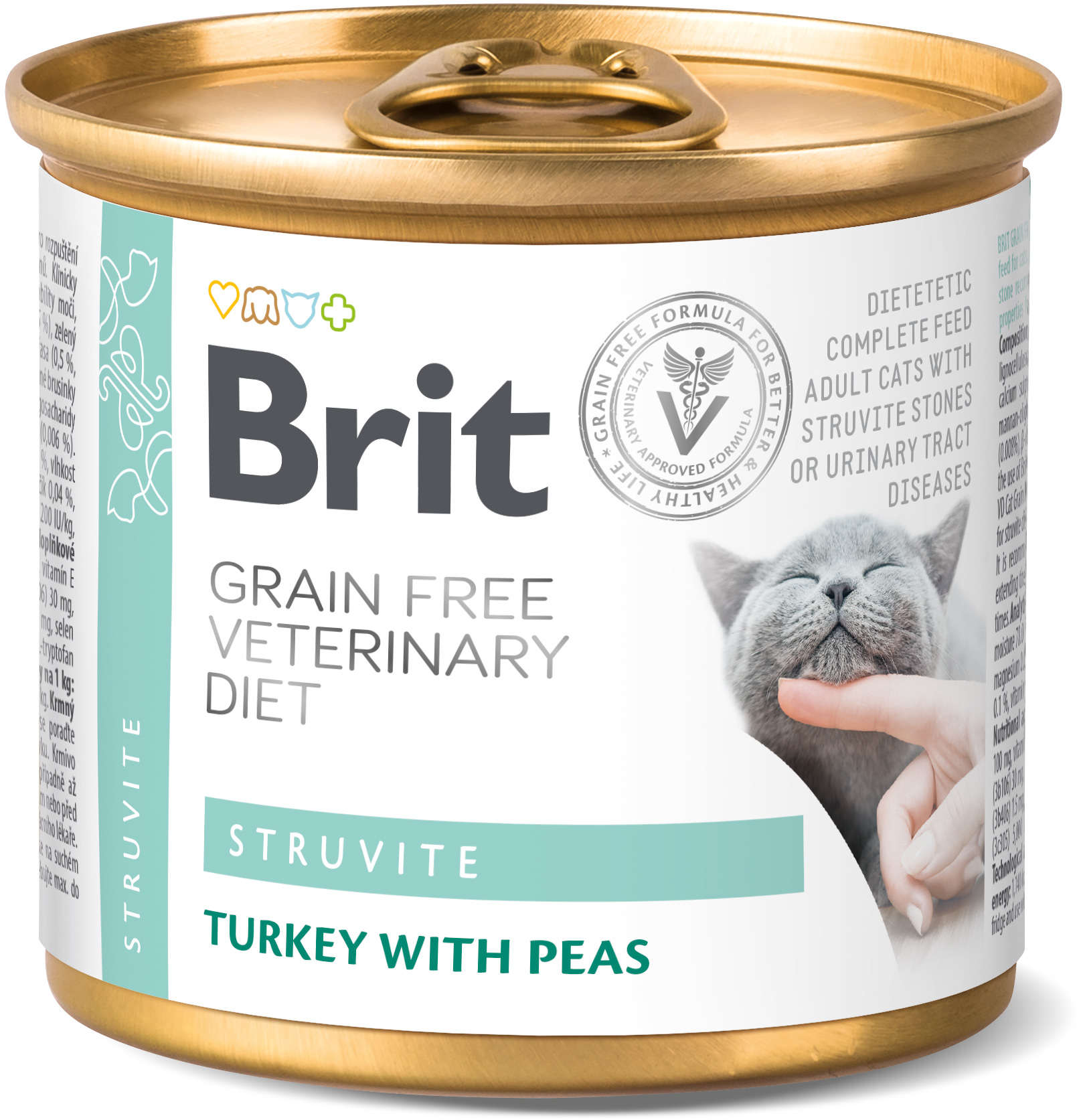 BRIT VD Struvite Conservă pt. pisici, reducerea recurenţei struviţilor 200g