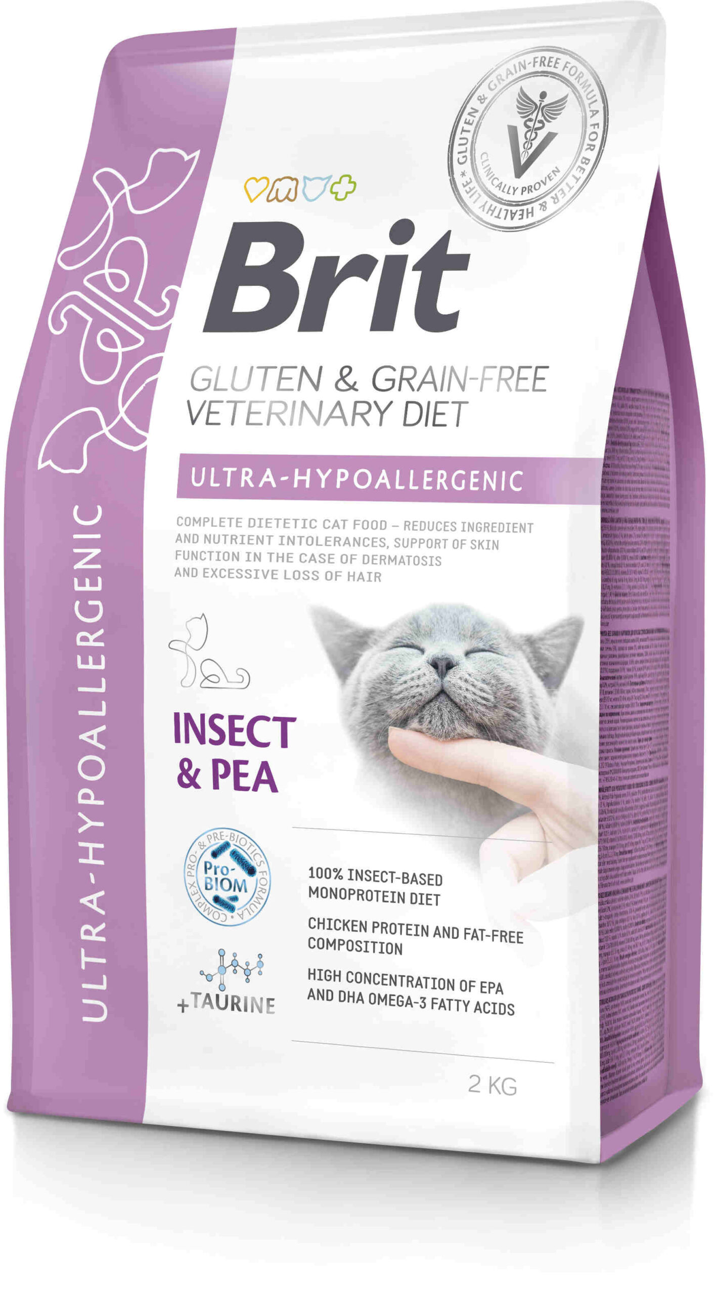 BRIT VD Ultra Hypoallergenic pentru pisici, reducerea intoleranţei la hrană