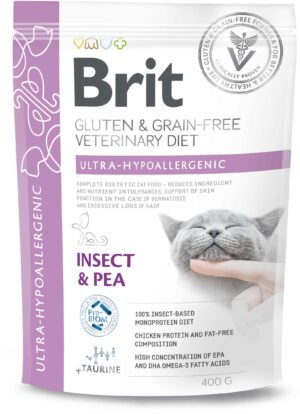 BRIT VD Ultra Hypoallergenic pentru pisici, reducerea intoleranţei la hrană