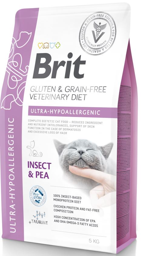 BRIT VD Ultra Hypoallergenic pentru pisici, reducerea intoleranţei la hrană
