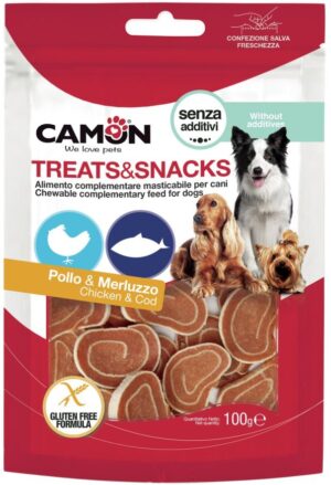CAMON Recompense pentru câini Sushi de Pui, pentru câini peste 4 luni, 100g