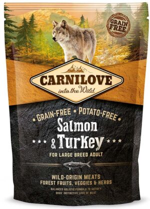 CARNILOVE Adult Large Somon şi curcan, fără cereale