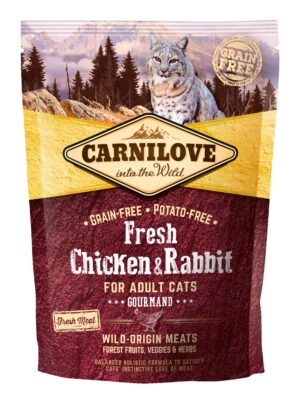 CARNILOVE Fresh Pui şi Iepure, fără cereale şi cartofi