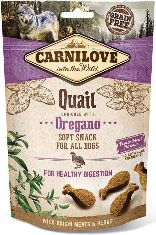 CARNILOVE Semi Moist Recompense pentru câini, cu Prepeliţă şi Oregano 200g