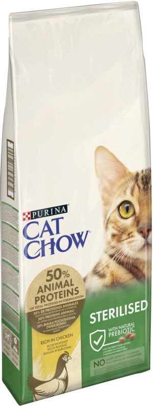 CAT CHOW Hrană uscată pentru pisici Adulte, Special Care STERILIZED cu Pui