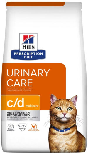 HILL's PD FELINE C/D Hrană uscată pt prevenirea recurenţei struviţilor, cu Pui