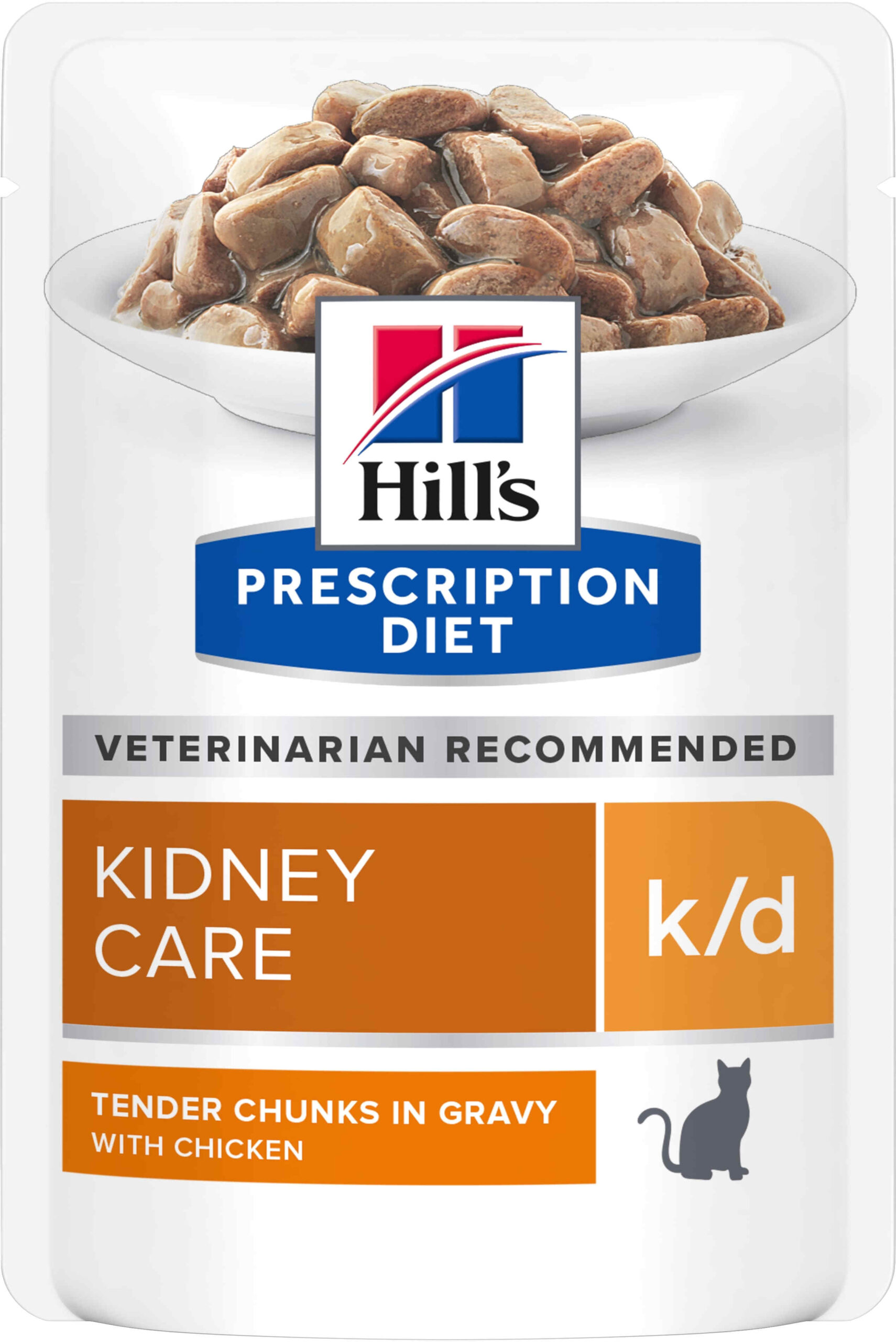 HILL's PD FELINE K/D Plic hrană umedă pentru boli renale, cu Pui 85g