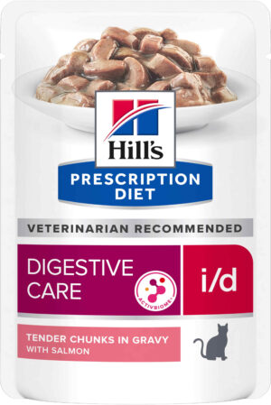 HILL's PD FELINE I/D Plic hrană umedă pt probleme gastrointestinale, Somon 85g
