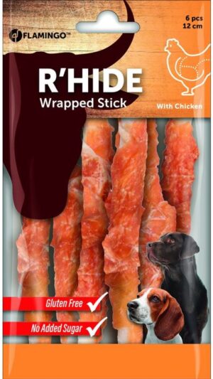 FLAMINGO Chick'n Wrapped Sticks Recompense pentru câini, cu Pui şi Vită 70g