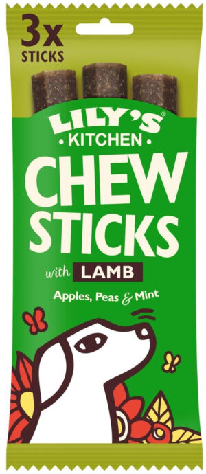 LILY'S KITCHEN Chew Sticks Recompensă pentru câini Miel 120g