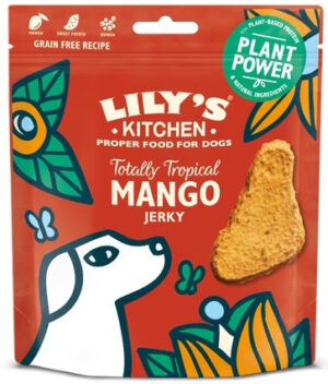 LILY'S KITCHEN Jerky Recompensă pentru câini Plant Power, cu Mango 70g