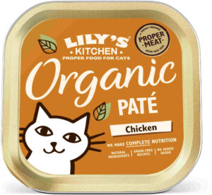 LILY'S KITCHEN Organic Pat pentru pisici, cu Pui, fără cereale 85g