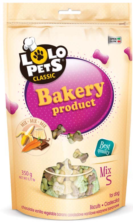 LOLO PETS CLASSIC Biscuiţi pentru câini, pungă 350g
