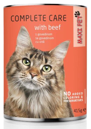 MAXI PET Pisică Vită, conservă 415g