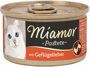 MIAMOR Pate pentru pisici, cu Inimi şi ficat de pui 85g