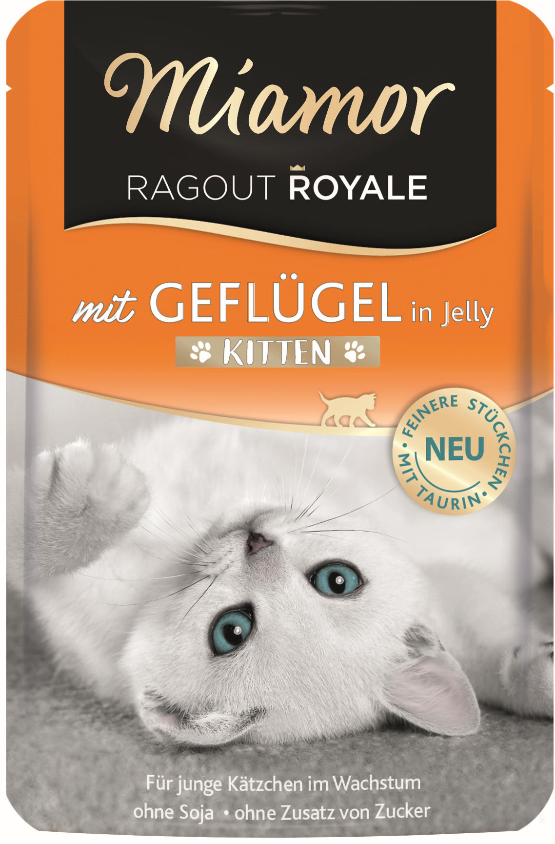 MIAMOR Ragout Plic KITTEN, inimi de Pui în gelatină 100g