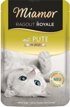 MIAMOR Ragout Plic pentru pisici, Curcan în gelatină 100g