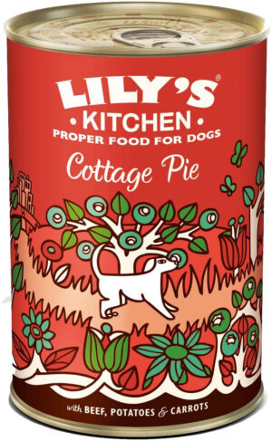 LILY'S KITCHEN Cottage Pie Conservă pentru câini, cu vită, cartofi/morcovi 400g