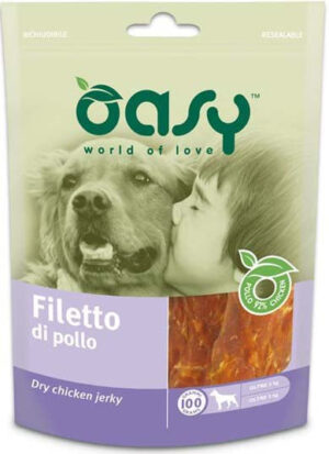 OASY Delicatese pentru câini File deshidratat de Pui 100g