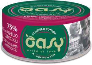 OASY More Love Conservă pentru pisici, cu Miel şi broccoli 70g