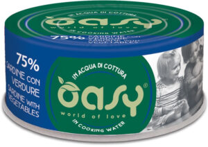 OASY More Love Conservă pentru pisici, cu Sardine şi legume 70g