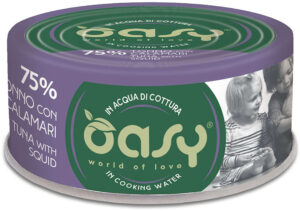 OASY More Love Conservă pentru pisici, cu Ton şi Calamar 70g