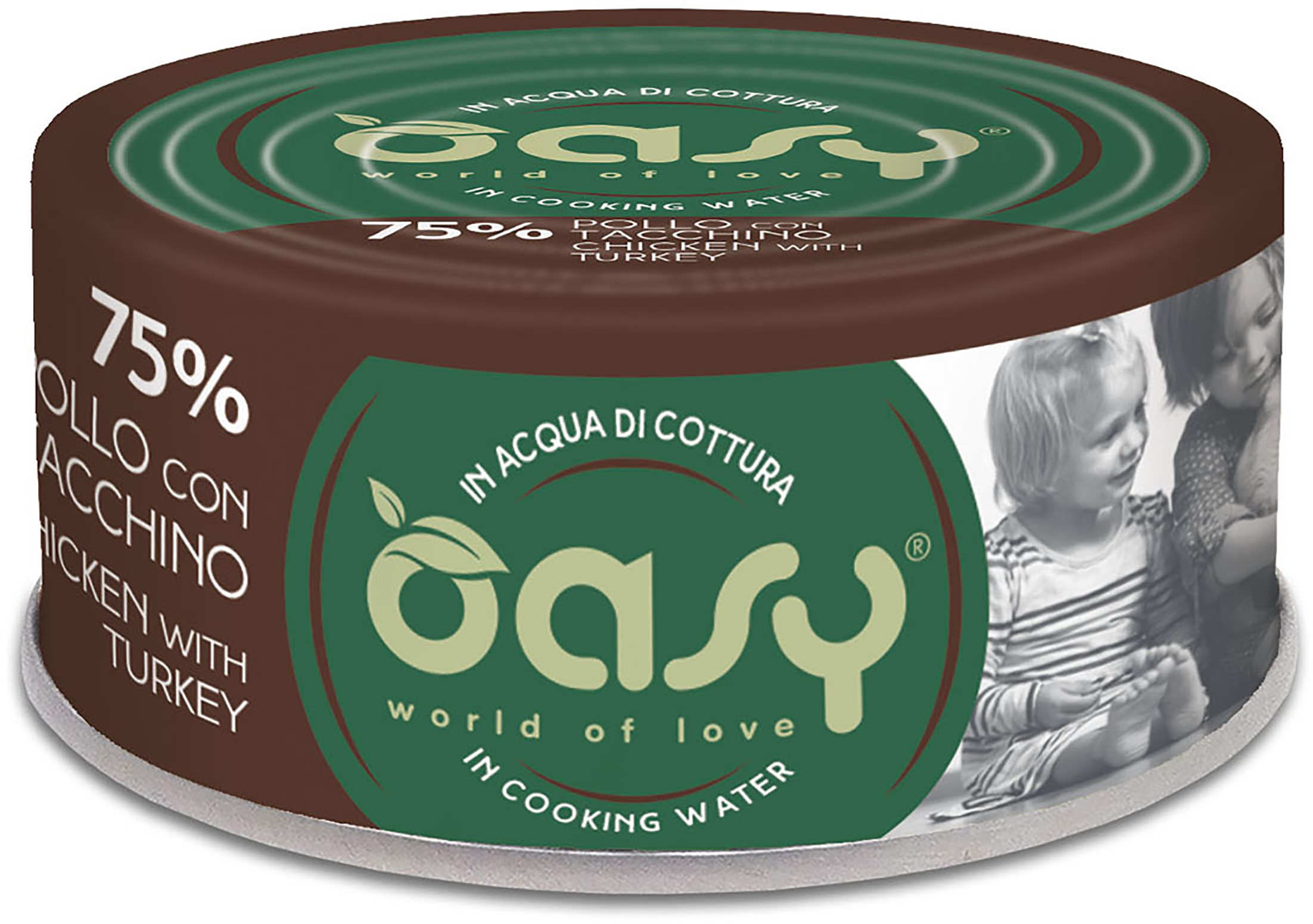 OASY More Love Conservă pentru pisici, Pui şi Curcan 70g