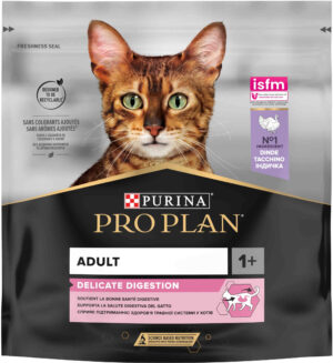 PRO PLAN Hrană uscată pentru pisici Adult Delicate Digestion, Curcan şi Orez