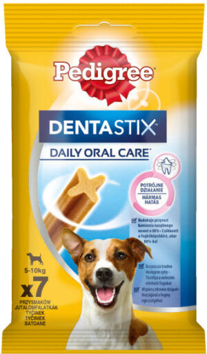 PEDIGREE Delicii pentru câini DentaStix Talie Mică (5-10kg), Mono, 7 buc, 110g