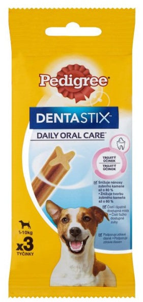 PEDIGREE Delicii pentru câini DentaStix Talie Mică (5-10kg), Mono, 3 buc, 45g