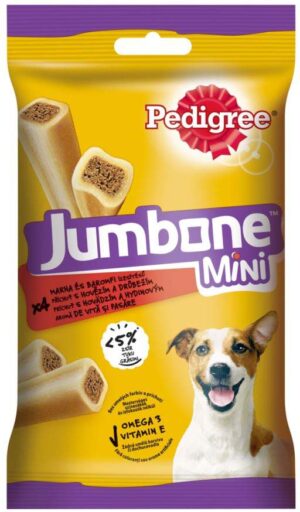 PEDIGREE Delicii pentru câini Jumbone Mini Vită şi Pasăre 160g