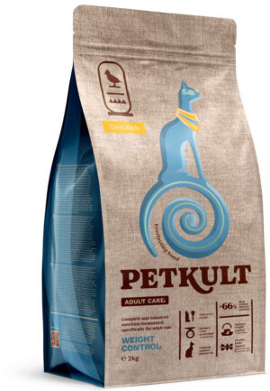 PETKULT Adult Care WEIGHT CONTROL pentru pisici, cu Pui