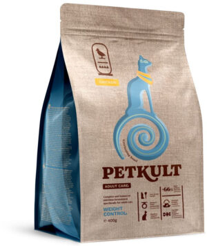 PETKULT Adult Care WEIGHT CONTROL pentru pisici, cu Pui