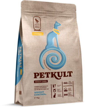PETKULT Adult Care WEIGHT CONTROL pentru pisici, cu Pui