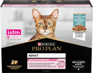 PRO PLAN Delicate Multipack hrană umedă pentru pisici, cu Peşte oceanic 10x85g