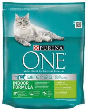 PURINA ONE Hrană uscată pentru pisici Adulte INDOOR, cu Curcan