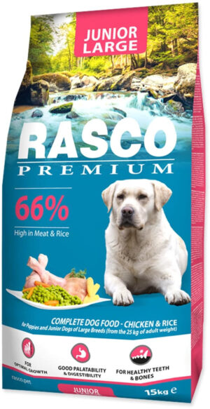 RASCO Premium JUNIOR Large, cu Pui şi Orez
