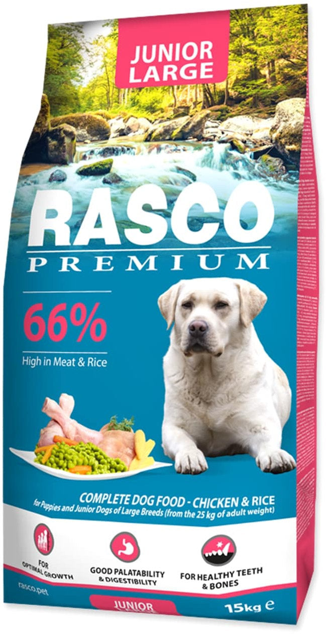 RASCO Premium JUNIOR Large, cu Pui şi Orez