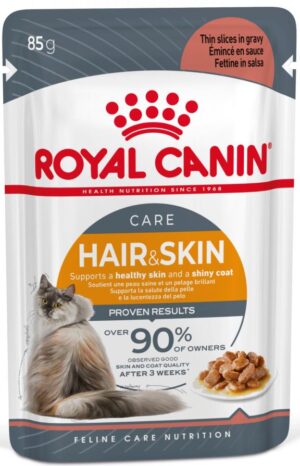 ROYAL CANIN FCN Hair&Skin Care în Sos Plic pentru pisici 85g
