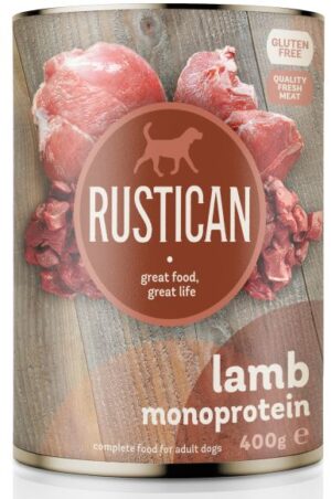 RUSTICAN Monoproteic Miel, hrană monoproteică la conservă 400g